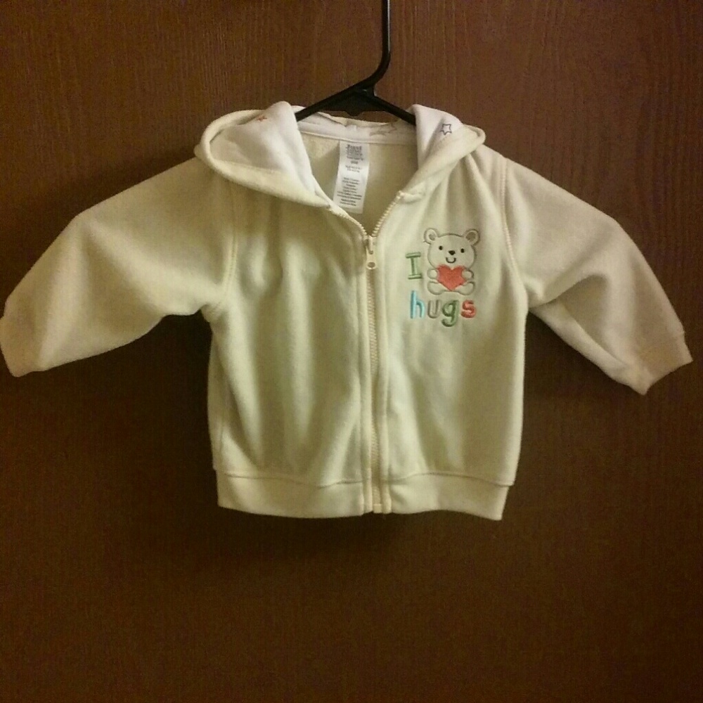 BABY GIRLS JUST ONE YEAR HOODED ZIP-UP JACKET